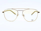 Designer  - Golden black contrast - male - Metal - Double Bridge Square - Wide - Eyewear